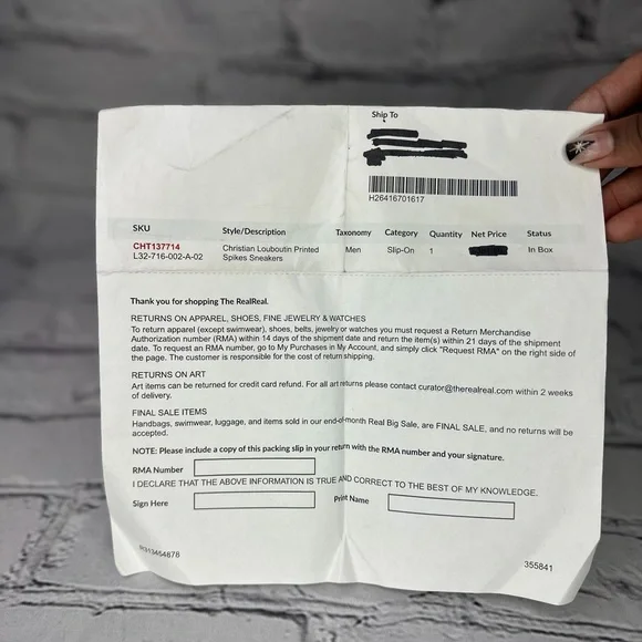 Christian Louboutin Men’s Hawaii Pik Boat Black Spiked Floral Slip-ons Size - Picture 6 of 6